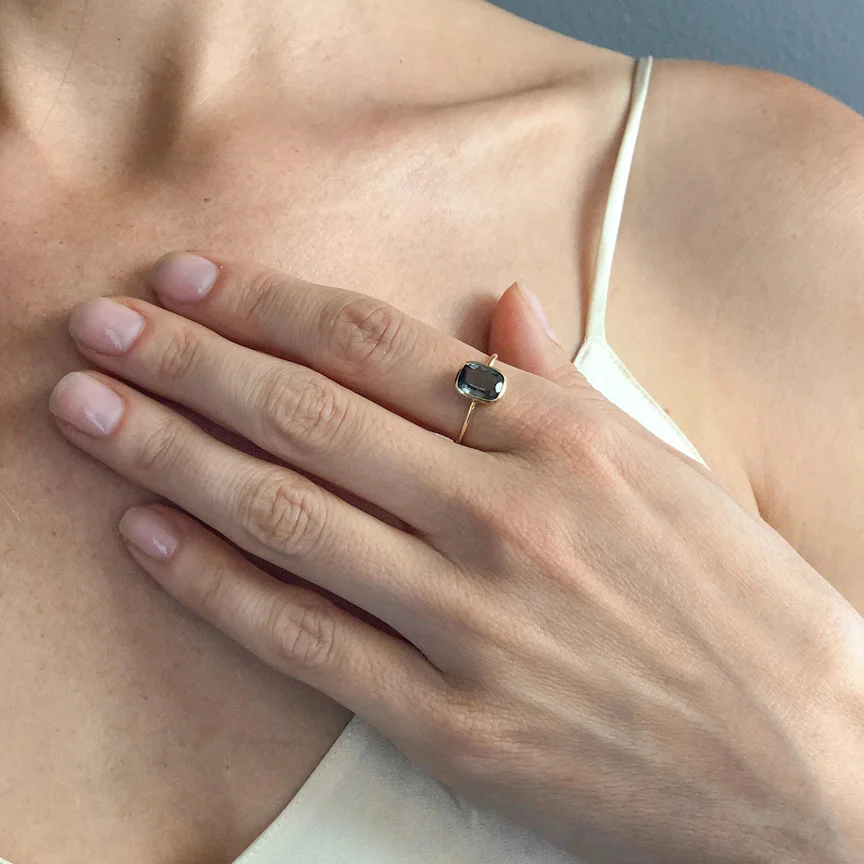 Grey Tourmaline Thin Band Stacker.JPG