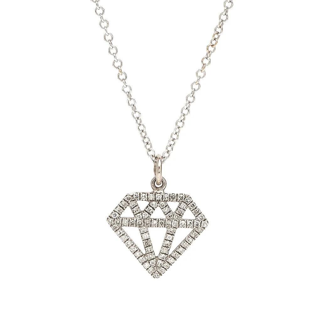 Diamond Silhouette Necklace