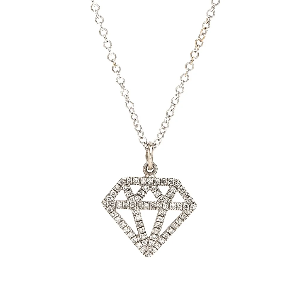 Diamond Silhouette Necklace