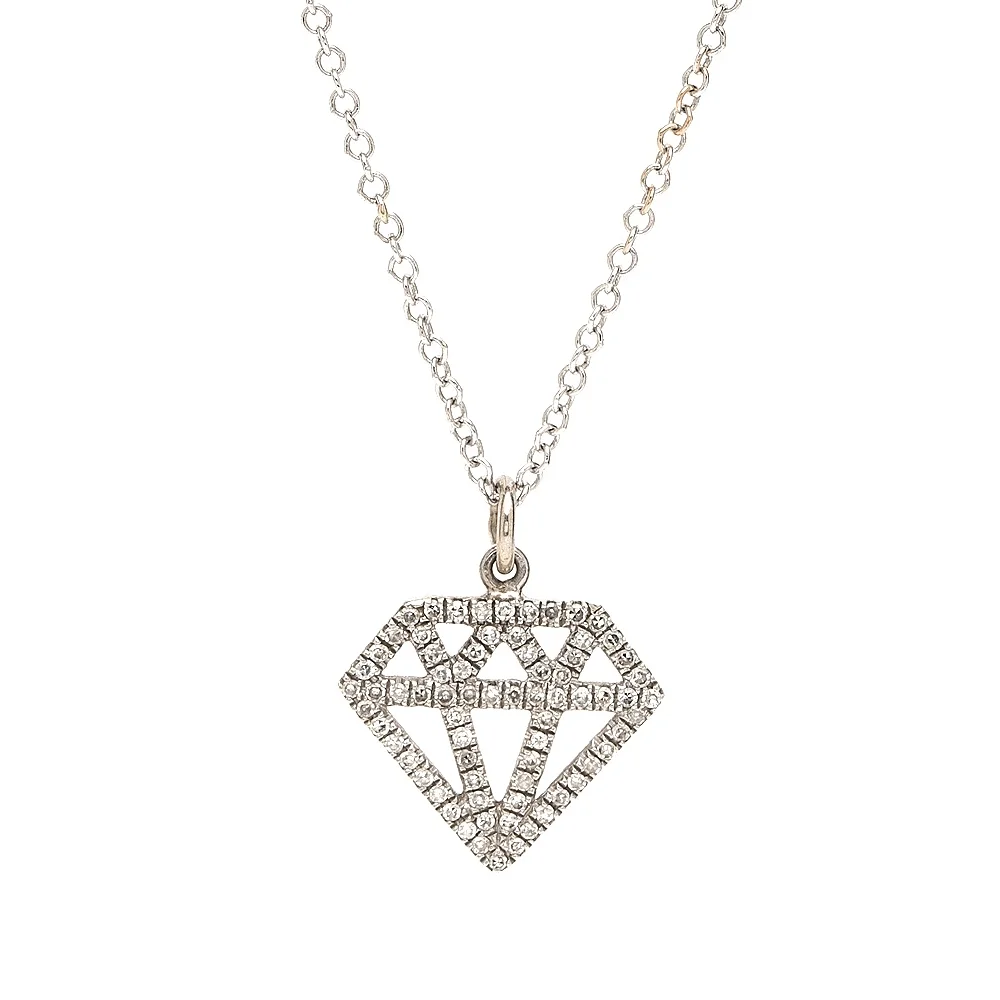 Diamond Silhouette Necklace