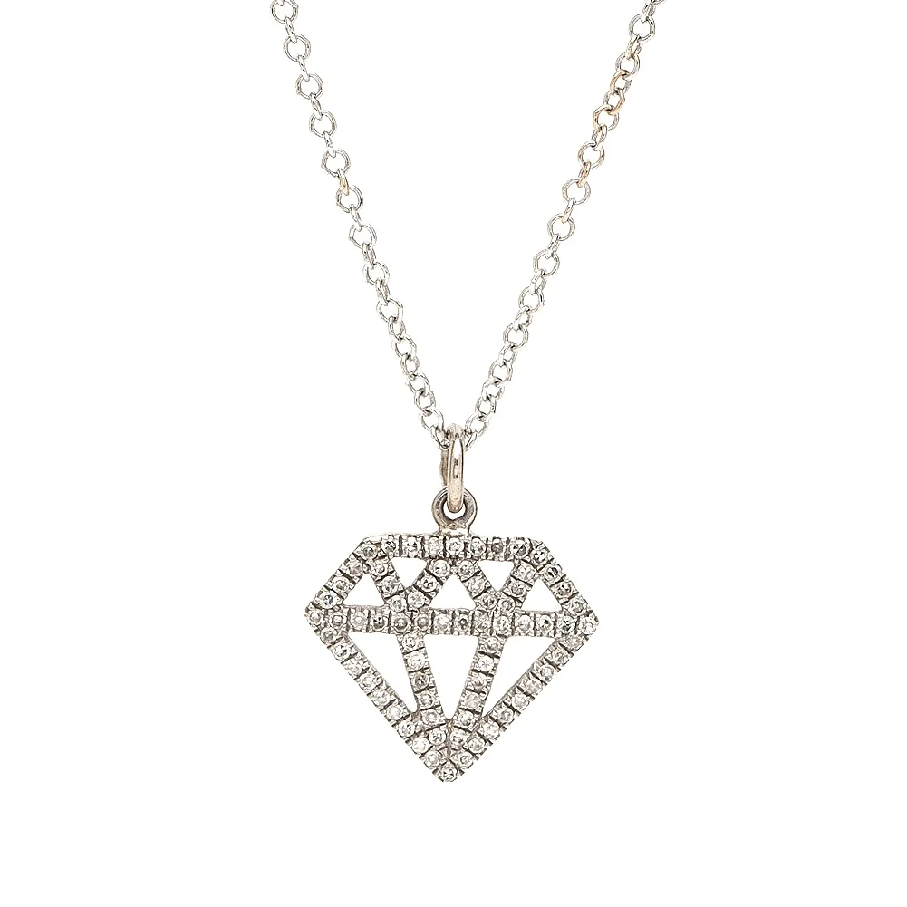Diamond Silhouette Necklace