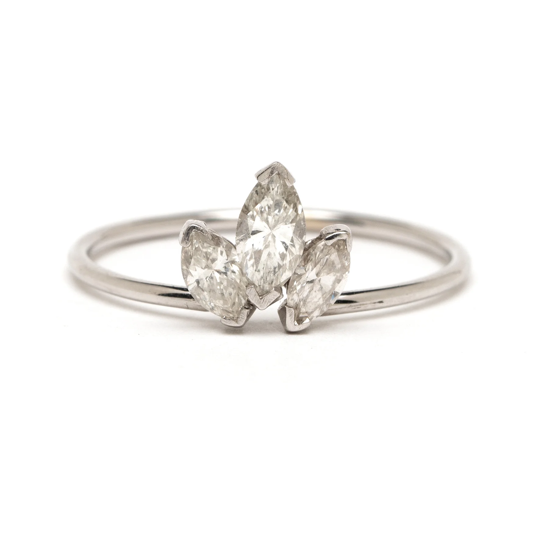 Lotus Marquise Diamond Ring WG Front.jpg