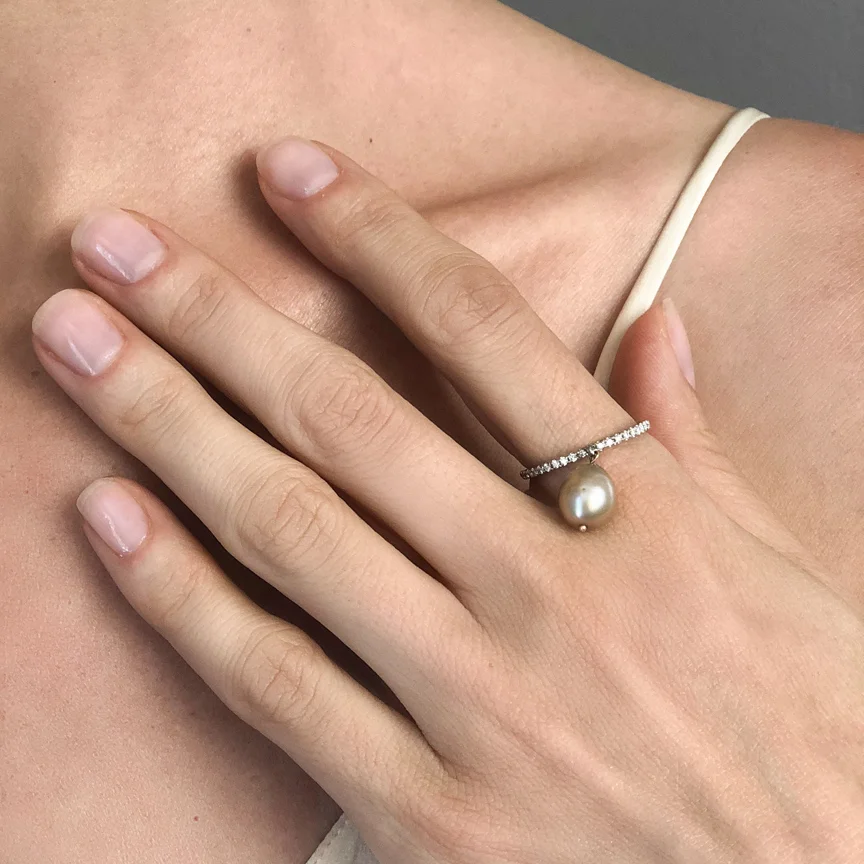 Diamond Pave Dangling Pearl Ring WG.JPG