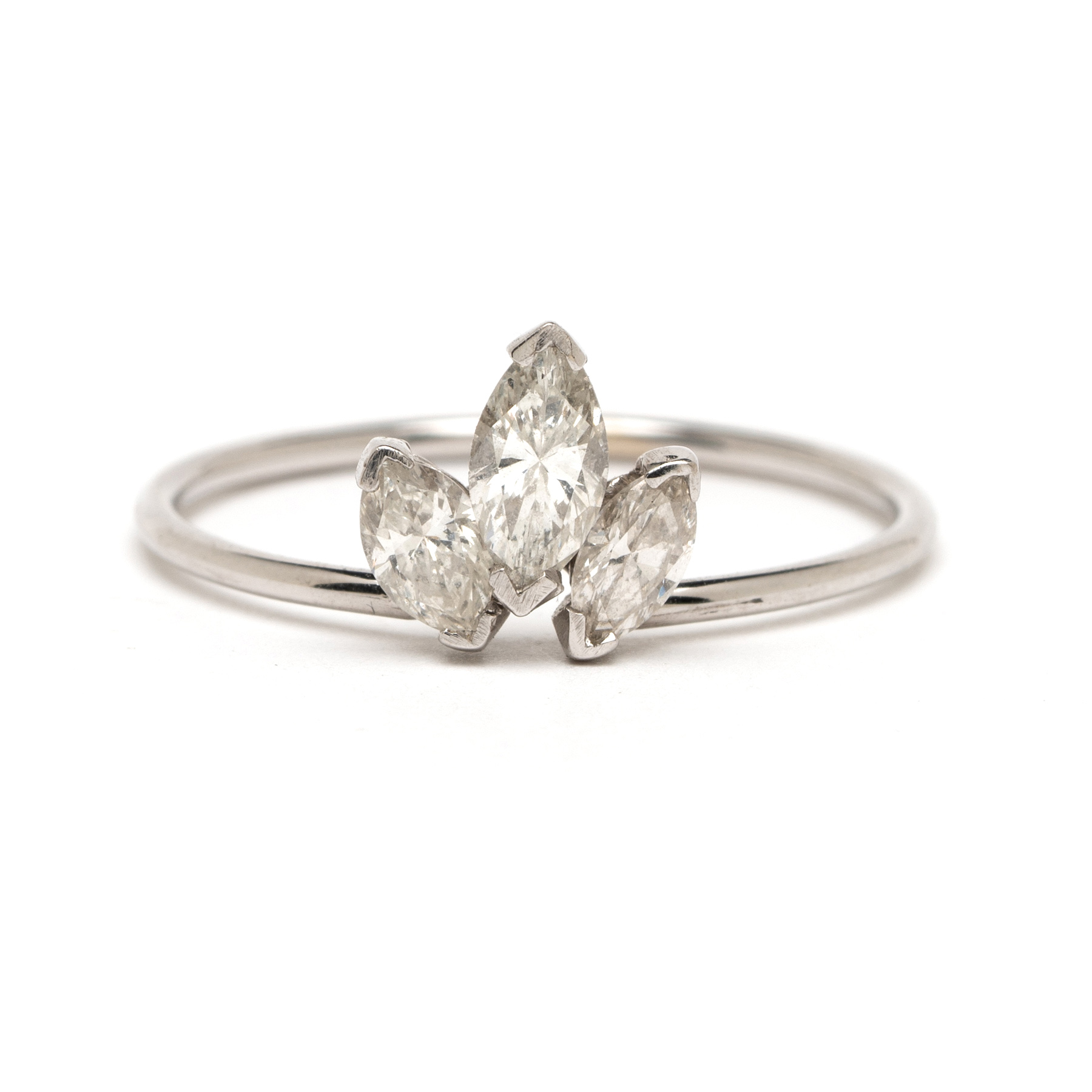 Diamond Lotus Ring