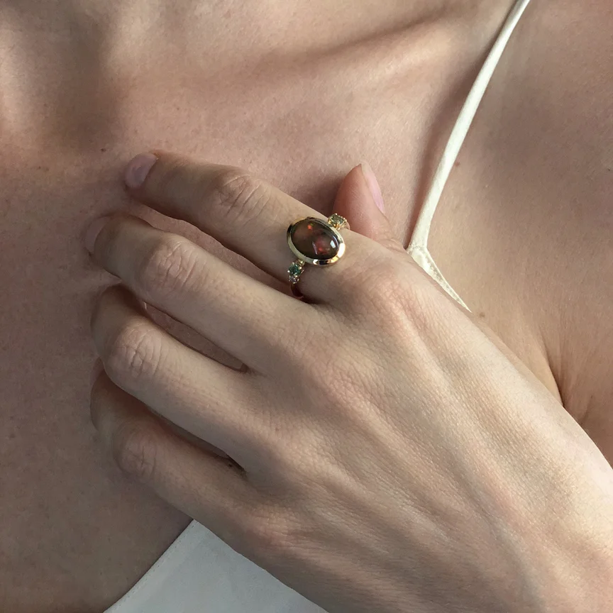 Fire Opal Cabachon Ring.JPG