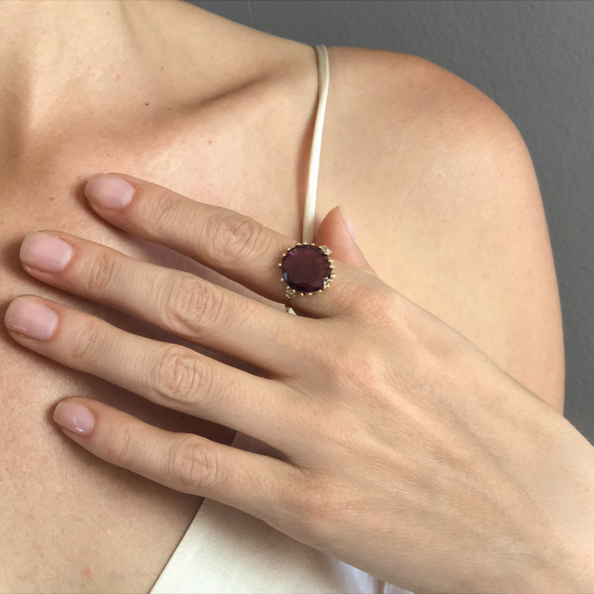 Pink Tourmaline Slice Diamond Ring.JPG