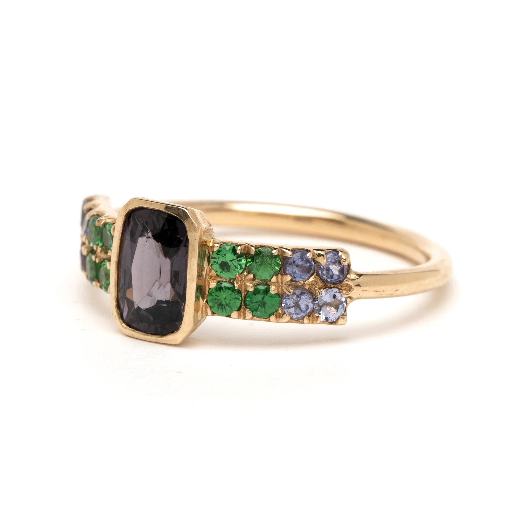 Spinel Green Blue Sapphire Band Ring Angle.jpg