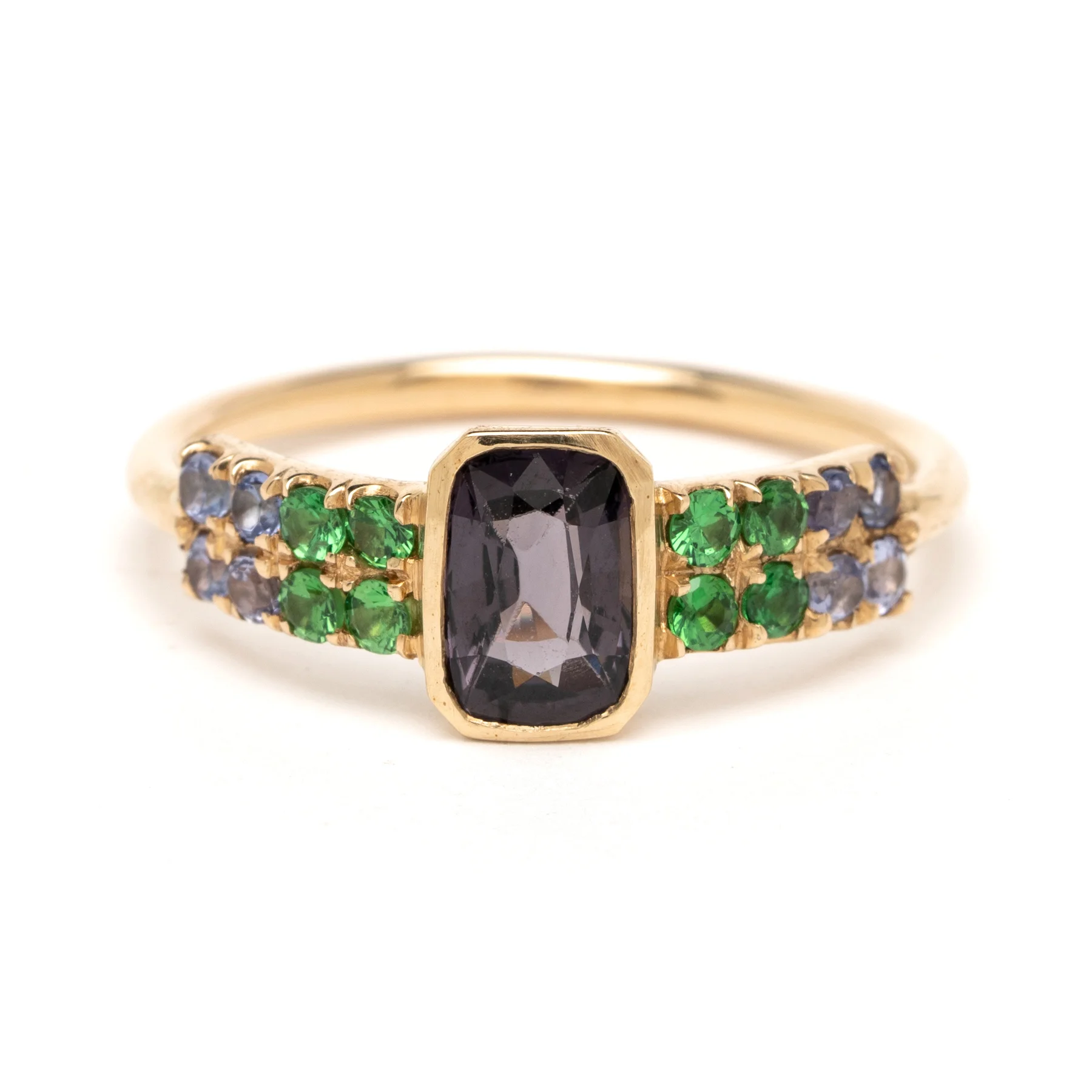 Spinel + Sapphire Ring