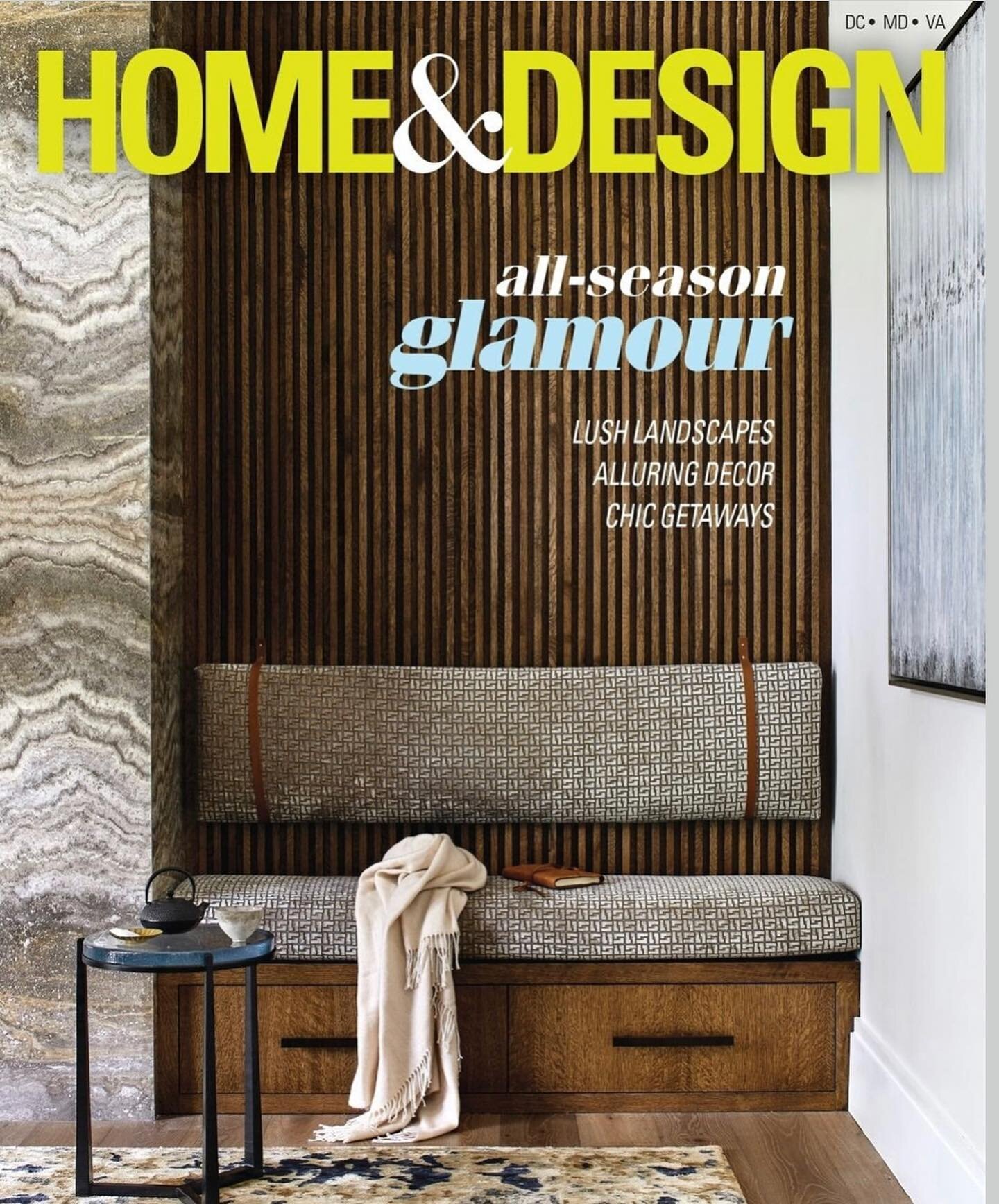 &ldquo;All Season Glamour&rdquo; at Home &amp; Design magazine March/April 2022 issue, now on newsstands!@homeanddesigndc
&bull;
&bull;
We are #beyondthrilled to be included on the #guestlist! Swipe to view the #gorgeous photos by @stacyzaringoldberg