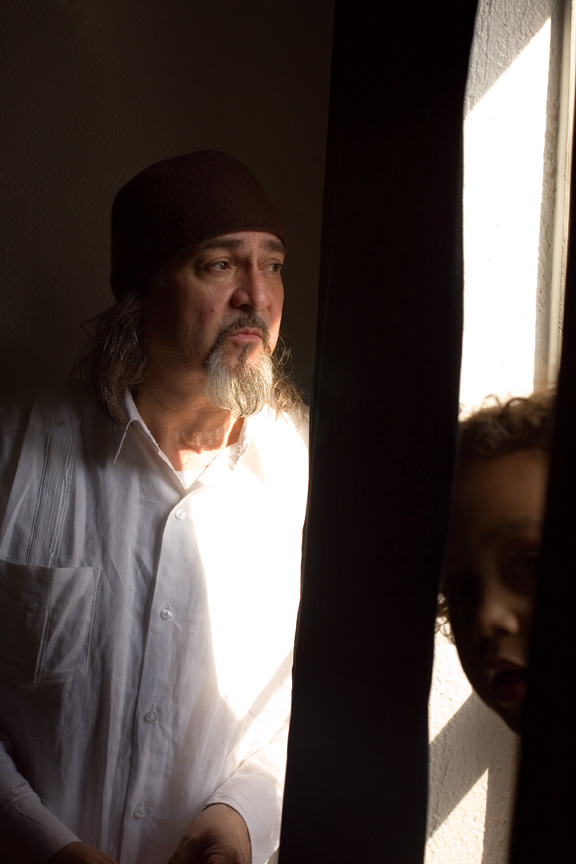 Bill Laswell and his son