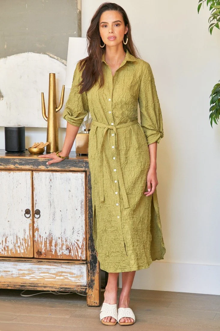 Aria Shirtdress Cactus Textured Jacquard.jpg