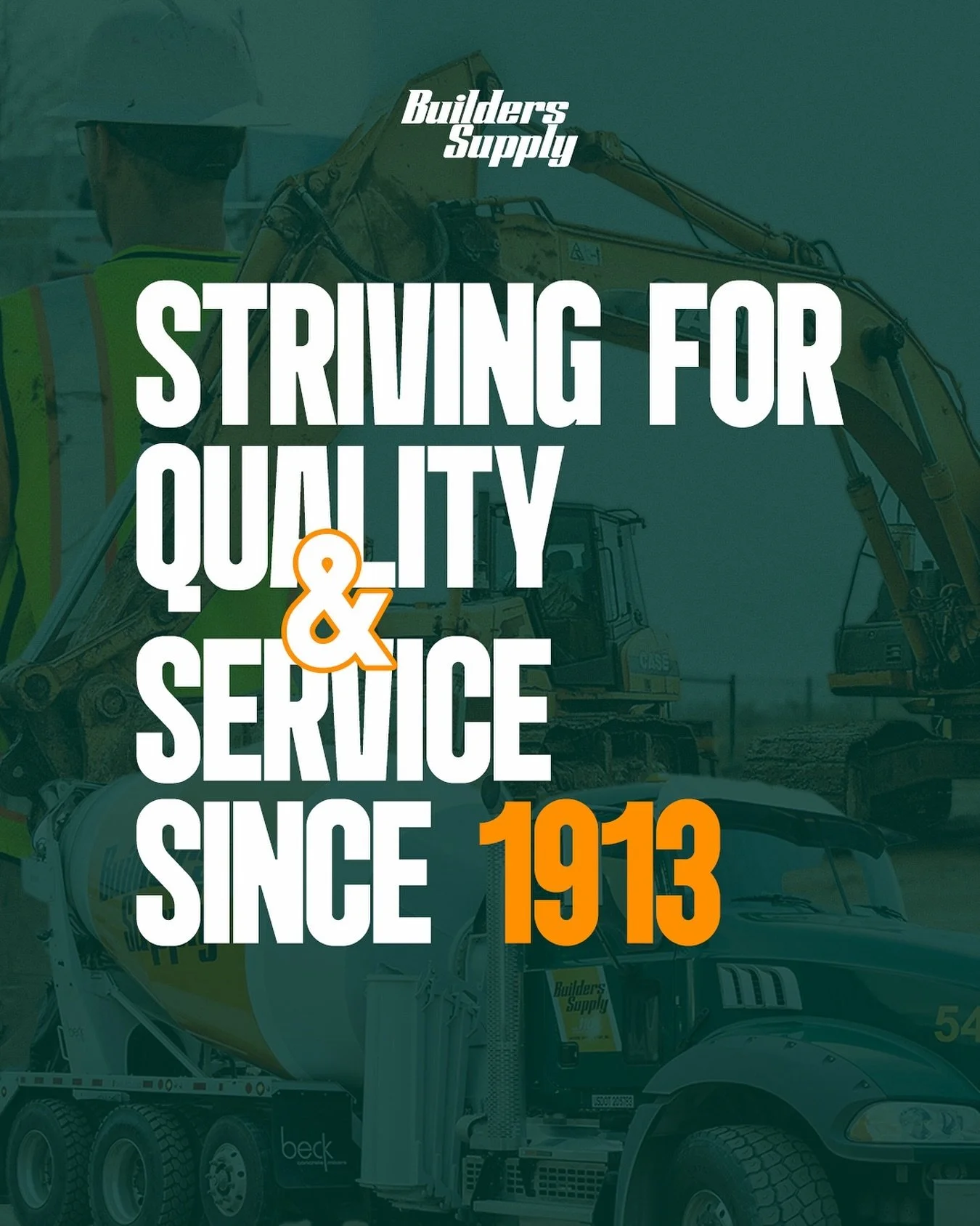 🏗️✨ Proudly Serving Since 1913: A Legacy of Quality and Service✨🏗️

At Builders Supply, we&rsquo;re not just in the business of concrete products; we&rsquo;re in the business of building trust, reliability, and lasting relationships. For over a cen