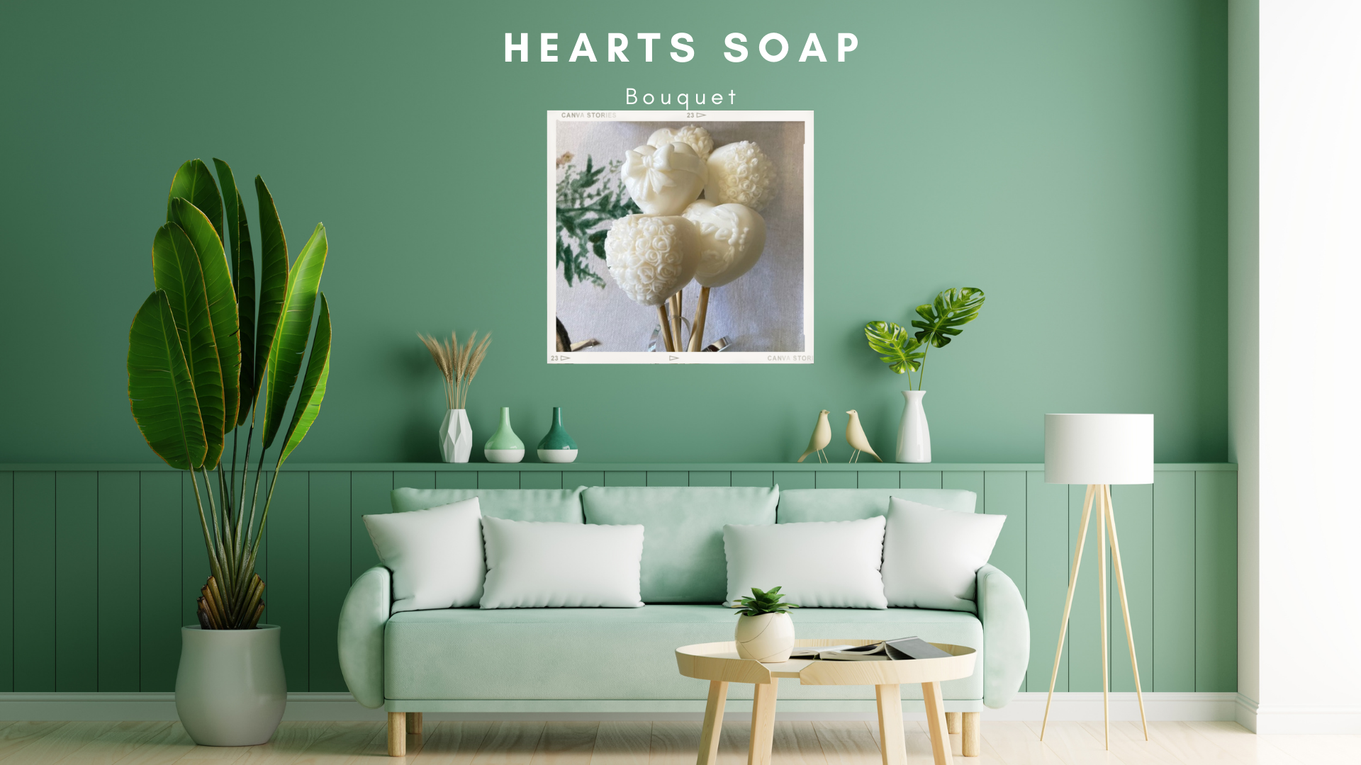 heart soaps bouquet