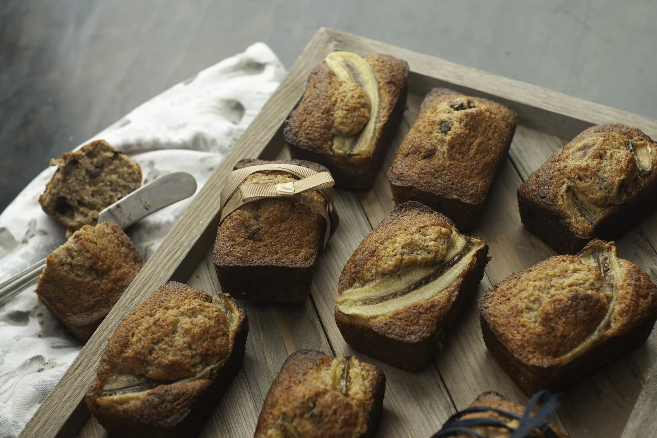 Mini Pains Aux Bananes Tres Moelleux Le Tablier Du Dimanche