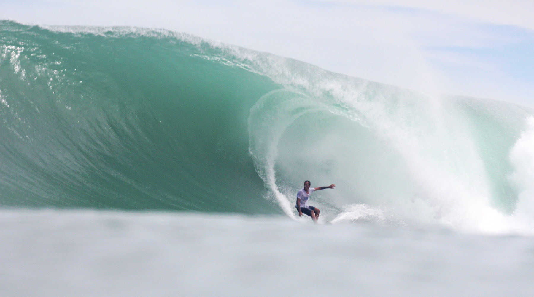 The first swell... Homie and local charger Jose on this bomb