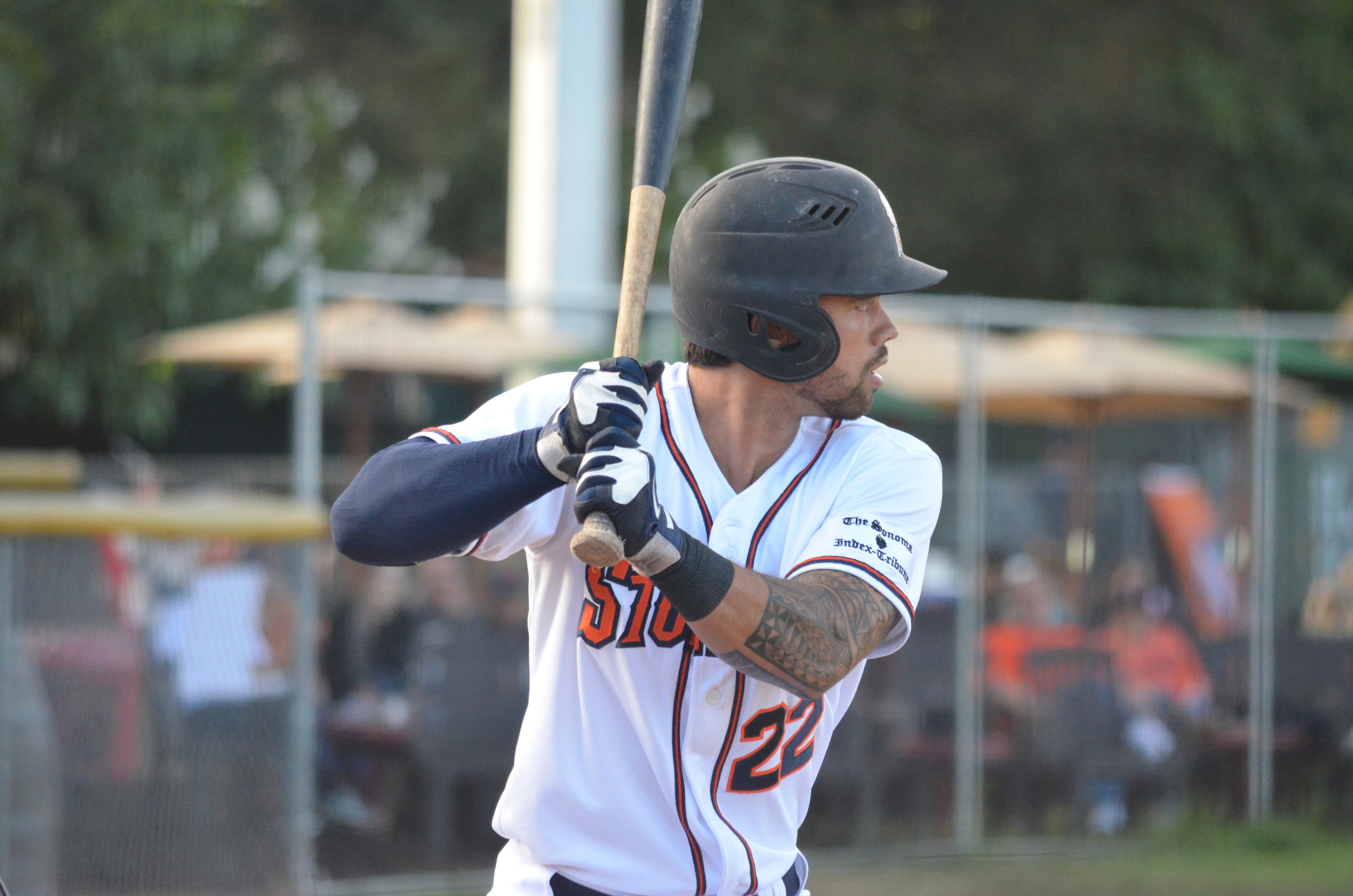 Sonoma Stompers outfielder, Mark Hurley, was named the 2015 Pacific Association's Rookie of the Year. James Toy III/Sonoma Stompers