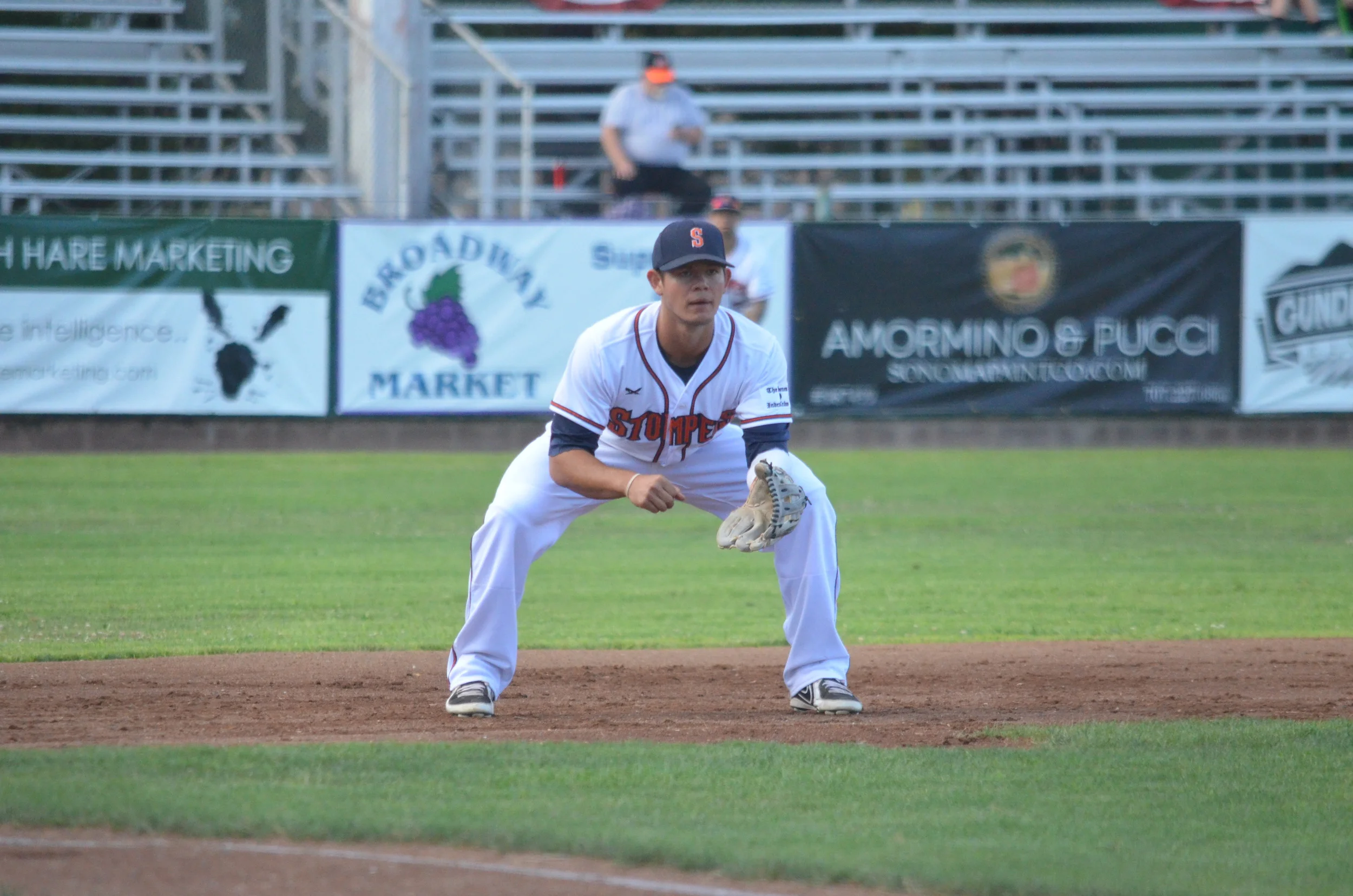 TJ Gavlik's fantastic defense at multiple positions made him one of seven Stompers to receive a Defensive Player of the Year award. James Toy III/Sonoma Stompers