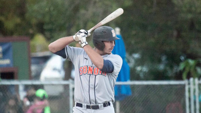 Kristian Gayday had a three-hit night on Tuesday, including a ground-rule double. Danielle Putonen/Sonoma Stompers