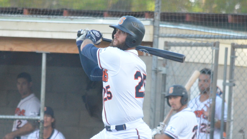 Isaac Wenrich had a big night on Thursday, as his three hits helped the Stompers to an 11-5 win over the Admirals. James Toy III/Sonoma Stompers