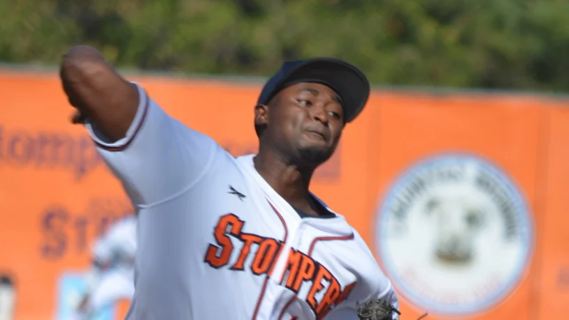 Mike Jackson's six strong innings helped the Stompers to their 20th win of 2015 and kept the team undefeated at Arnold Field. James Toy III/Sonoma Stompers