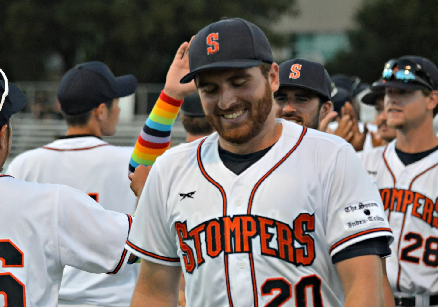 Sean Conroy smiles after his historic start on Thursday night. James Toy III/Sonoma Stompers