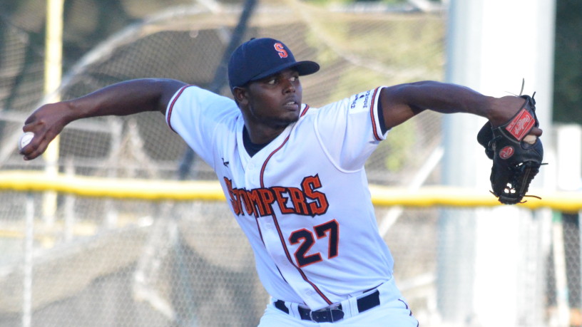 Gregory Paulino was sensational on Wednesday night, throwing the second complete game shutout of the season for Sonoma. James Toy III/Sonoma Stompers
