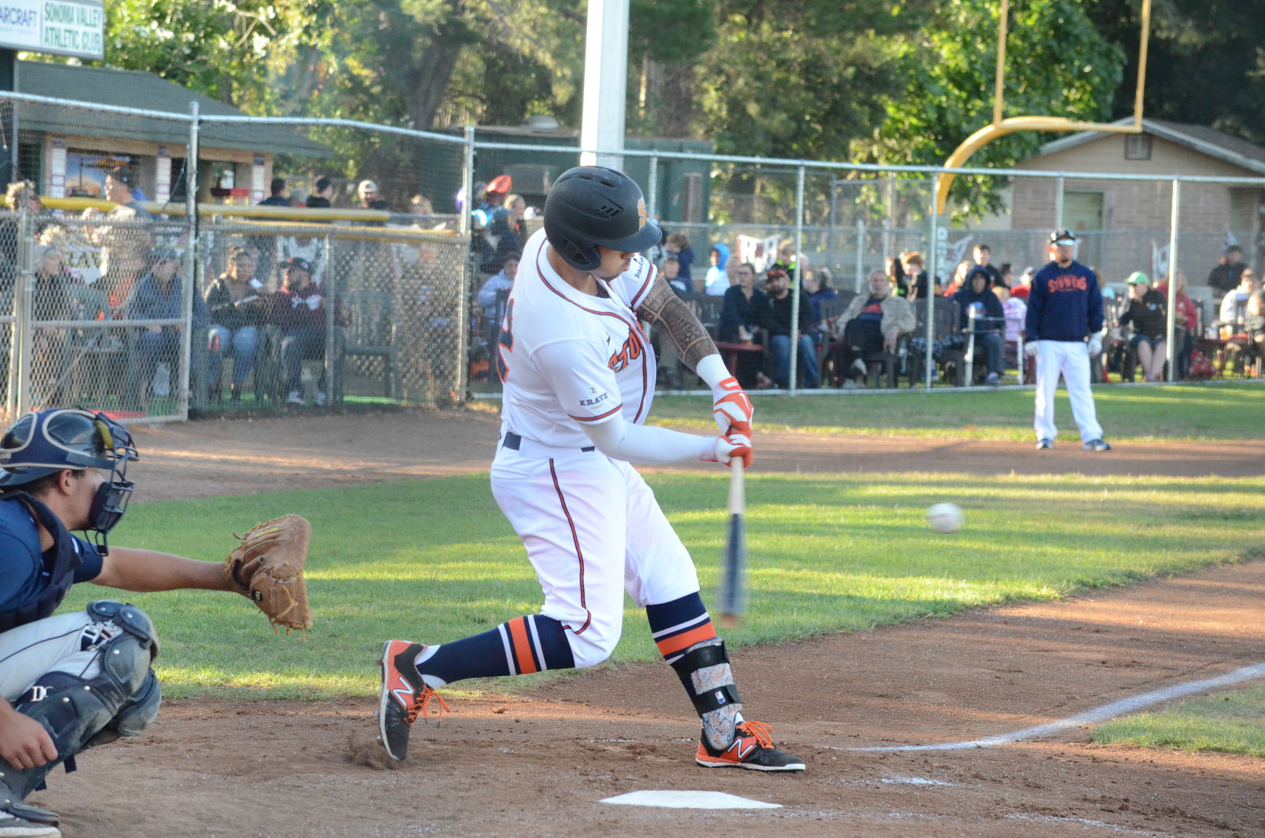 Mark Hurley finished 3 for 3 in Sonoma's 3-1 loss to the Pacifics Wednesday. James Toy III/ Sonoma Stompers