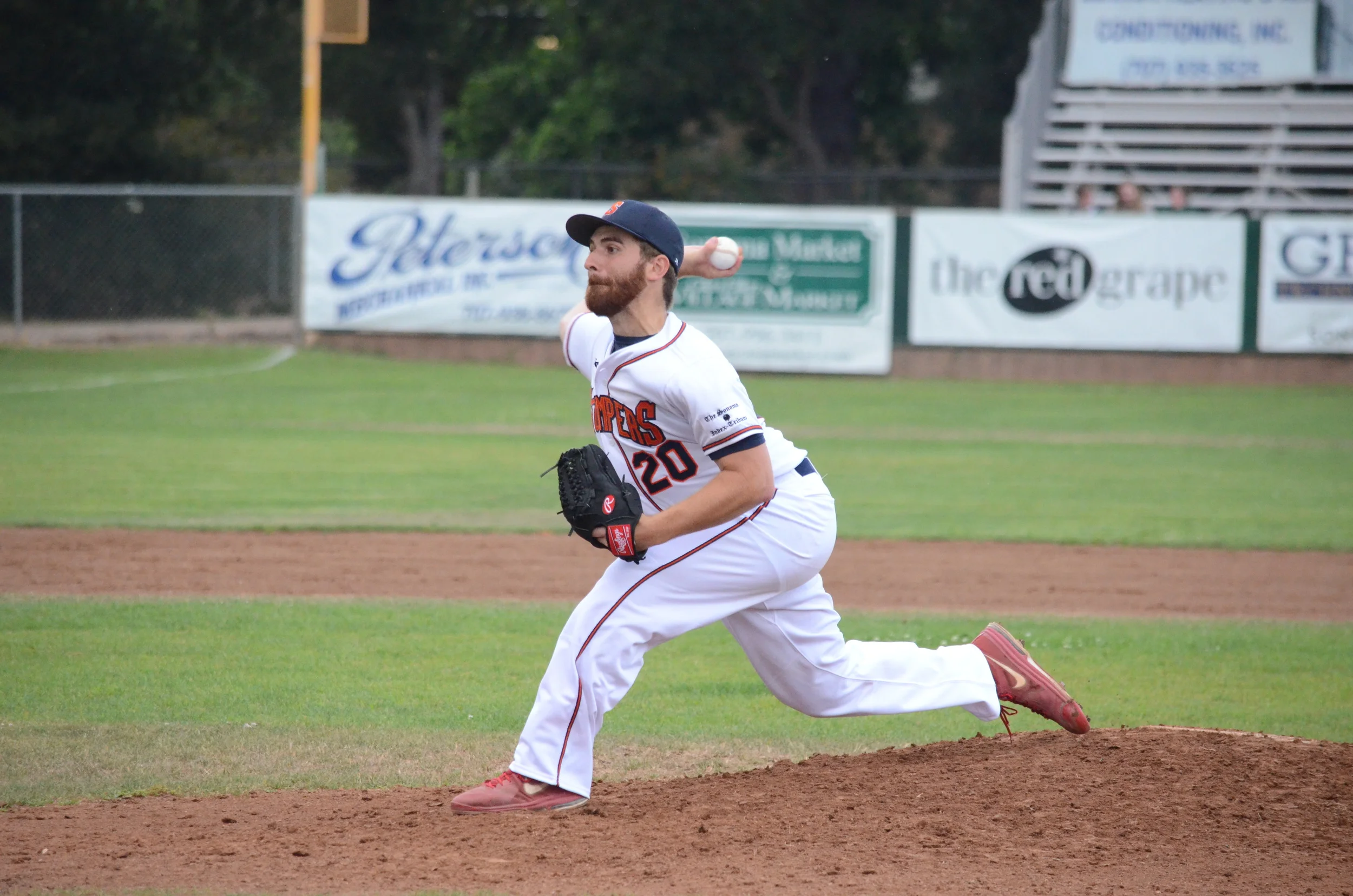 Sean Conroy pitched eight innings allowing only one run and three hits in Sonoma's 11-1 win Friday. James Toy III/Sonoma Stompers