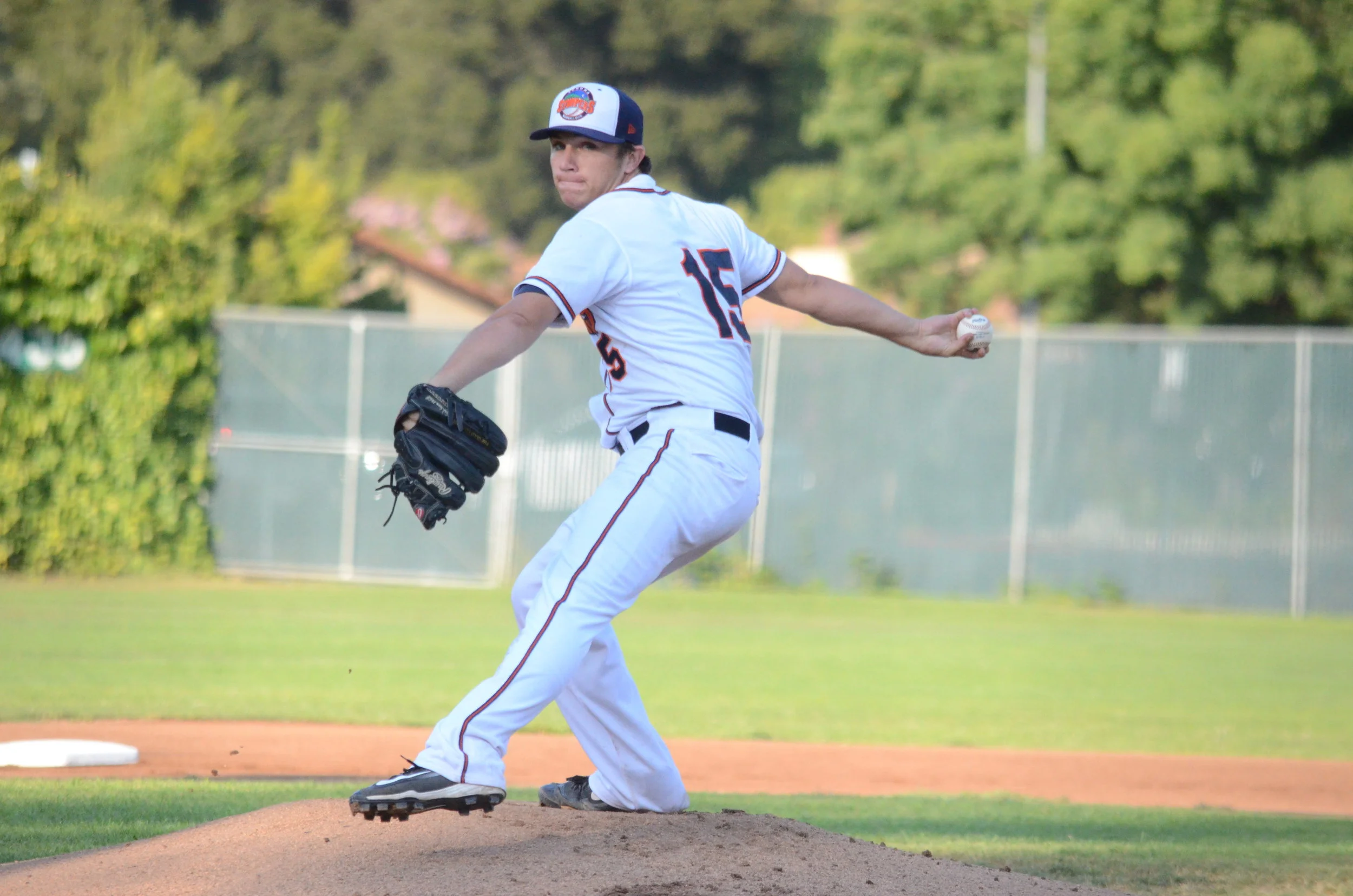Taylor Thurber pitched six shutout innings in the Stompers 6-0 win over the Admirals Tuesday. Thurber allowed only four hits and struck out five to earn his seventh win of the season. James Toy III/Sonoma Stompers