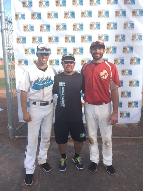 Matt LoCoco (left) and Alex Sawelson (right) were two of three players signed by Stompers Manager Takashi Miyoshi at the California Winter League.
