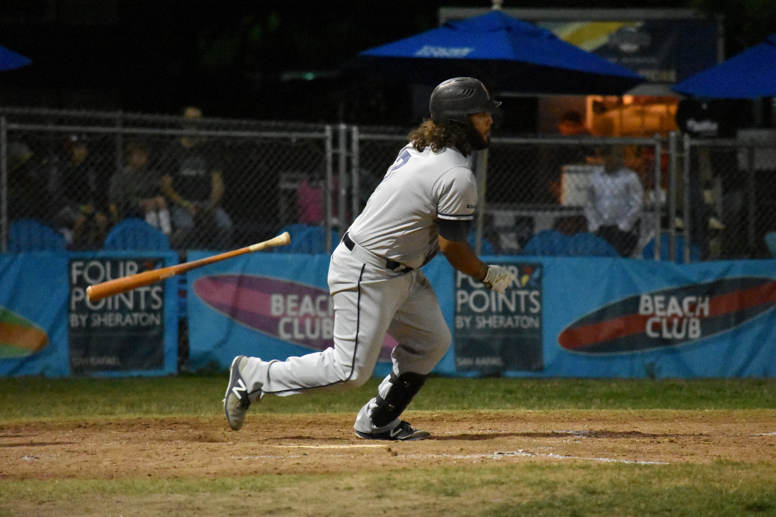 Joel Carranza went 2 for 4 with three RBIs in Tuesday's 8-3 trouncing of the San Rafael Pacifics at Albert Park. (James W. Toy III / Sonoma Stompers)
