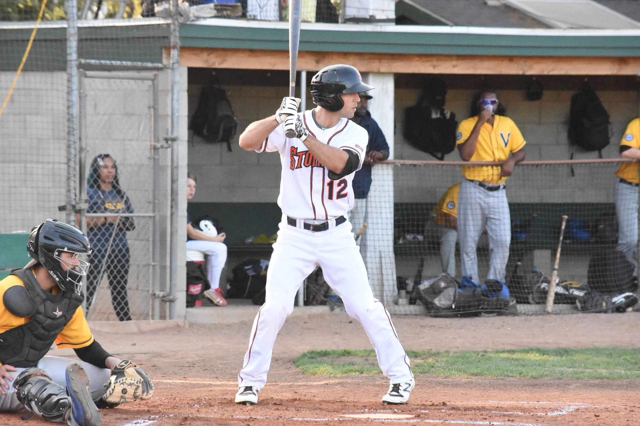 Brennan Metzger was the only Sonoma Stomper to record more than one hit in Tuesday night's 4-1 loss to the Vallejo Admirals. (James W. Toy III / Sonoma Stompers)