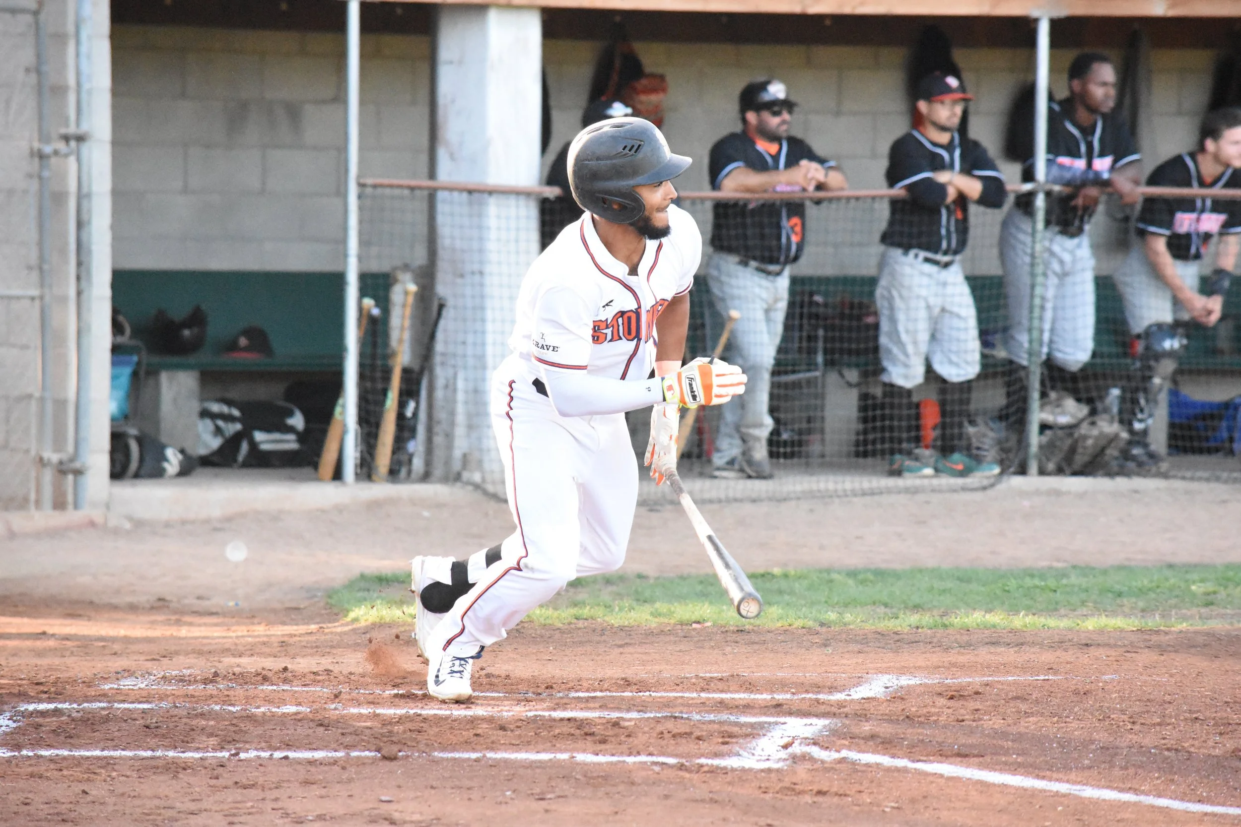 Center fielder Matt Hibbert was explosive on offense in Sunday's 9-4 Sonoma Stompers win over the Pittsburg Diamonds at Peoples Home Equity Ballpark at Arnold Field. (James W. Toy III / Sonoma Stompers)