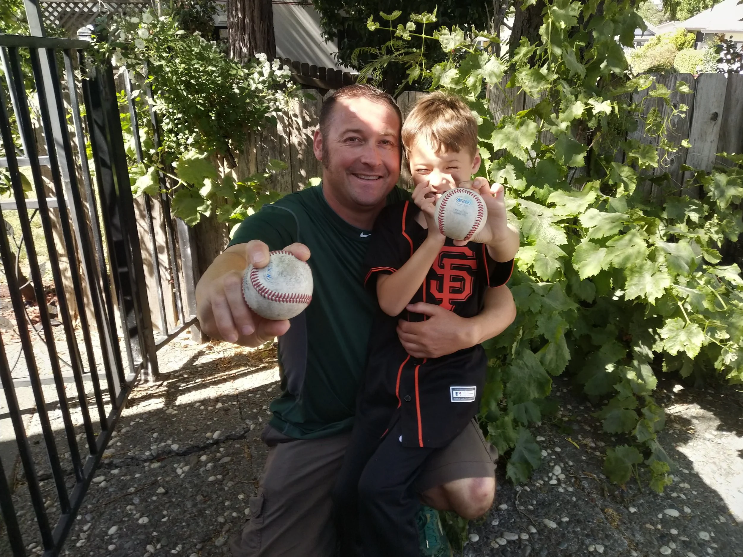 Casey Thornhill (left) and his son, Greyson will participate in Colon Cancer Awareness Night on July 5 to benefit the Colorectal Cancer Alliance. The event will also feature former San Francisco Giant Noah Lowry. (Photo courtesy of Casey Thornhill)