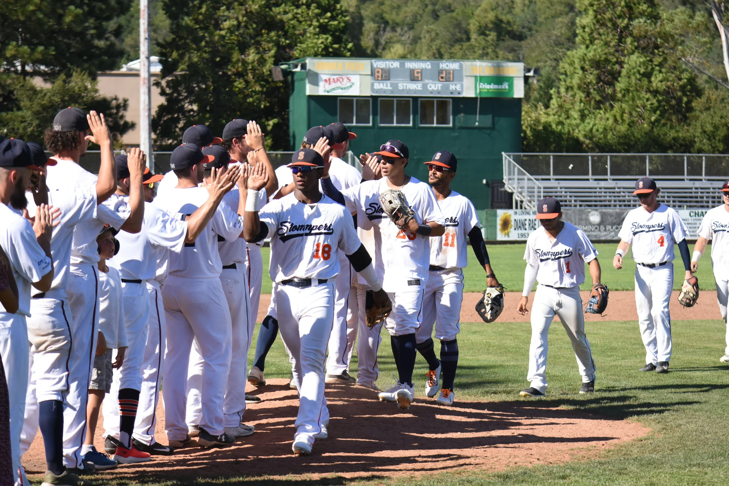 STOMPERS BLAST 6 HOME RUNS, SCORE FRANCHISE RECORD 21 RUNS IN MASSIVE 21-8 WIN