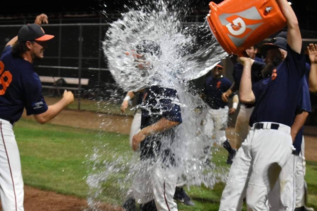 STOMPERS CLINCH 1ST PLACE AND HOME FIELD ADVANTAGE IN CHAMPIONSHIP SERIES WITH 13-2 WIN OVER SAN RAFAEL