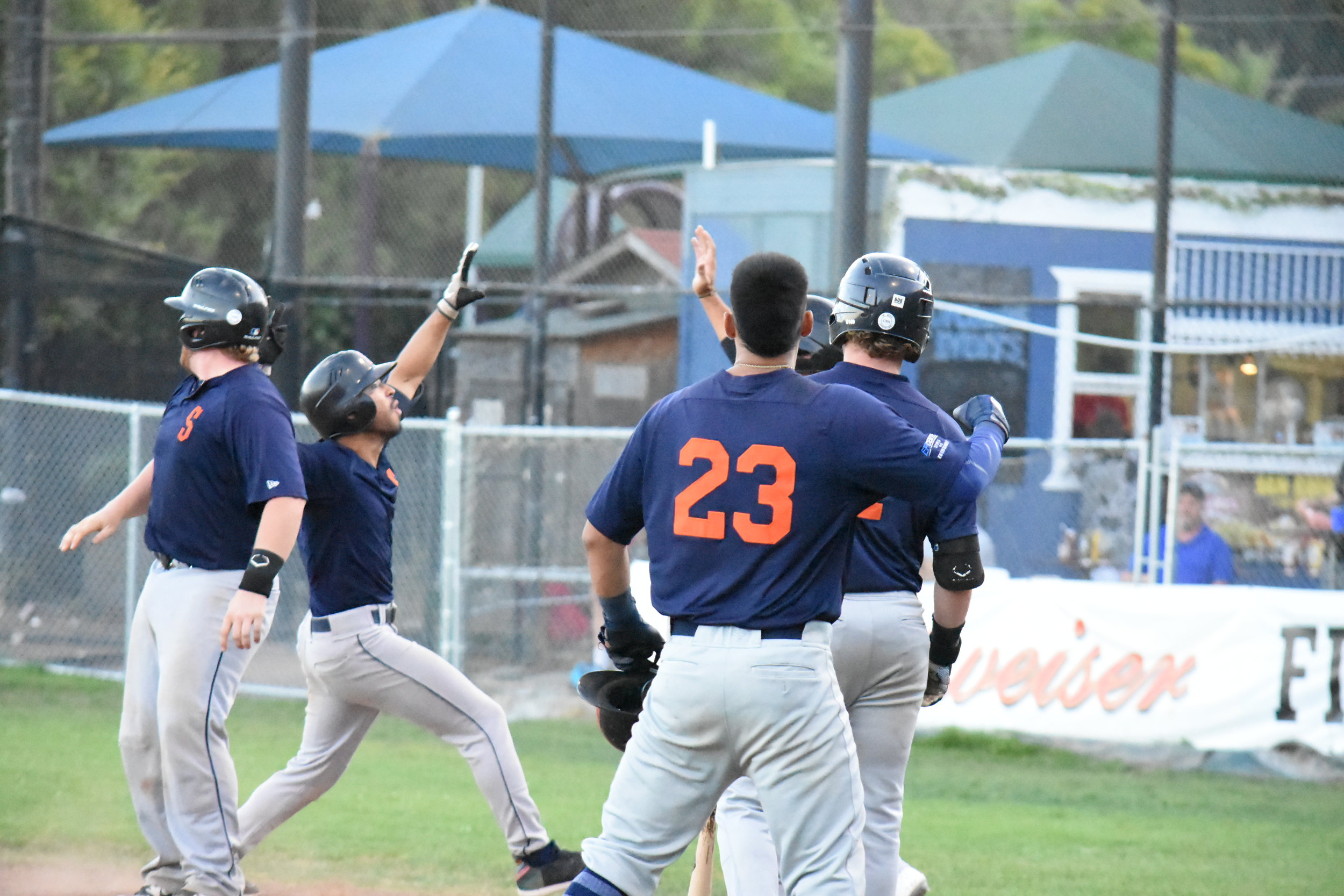 STOMPERS HOLD ON TO EDGE OUT SAN RAFAEL 5-4 TO FORCE A WINNER-TAKE-ALL GAME 2