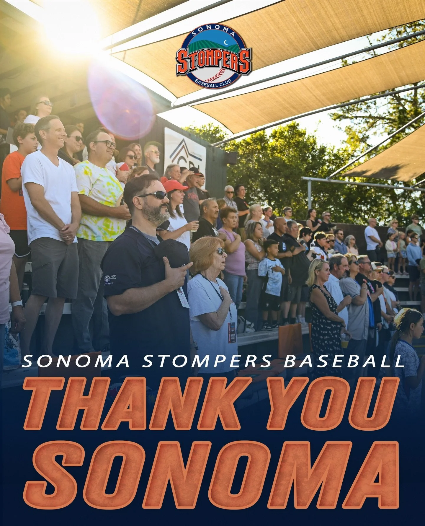 THANK YOU SONOMA 🧡💙
As the Stompers&rsquo; 2026 season comes to a close, we are incredibly grateful for the passion, energy, and unwavering support shown by the entire Stomper Family.

From Opening Day to the final out, you packed Arnold Field, che