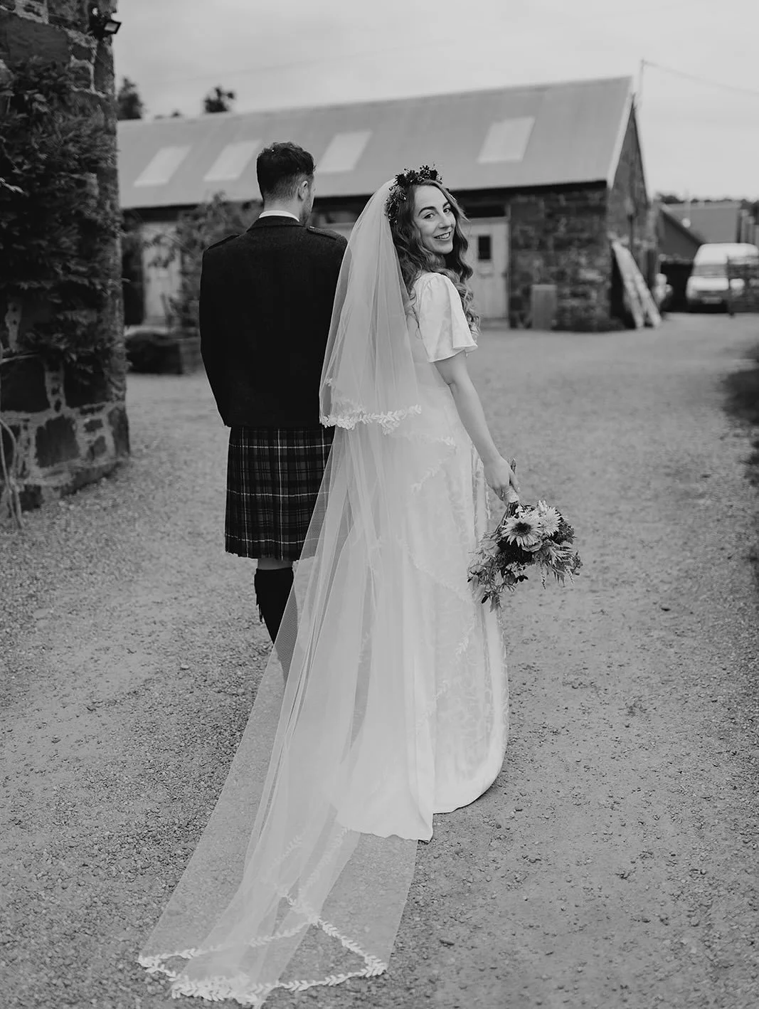 Megan &amp; Jack&rsquo;s day was unforgettable! From the friends providing the music during the ceremony to Jack&rsquo;s dad marrying the couple! So many more images I could share, but for now here is a little preview of their day @comriecroftwedding