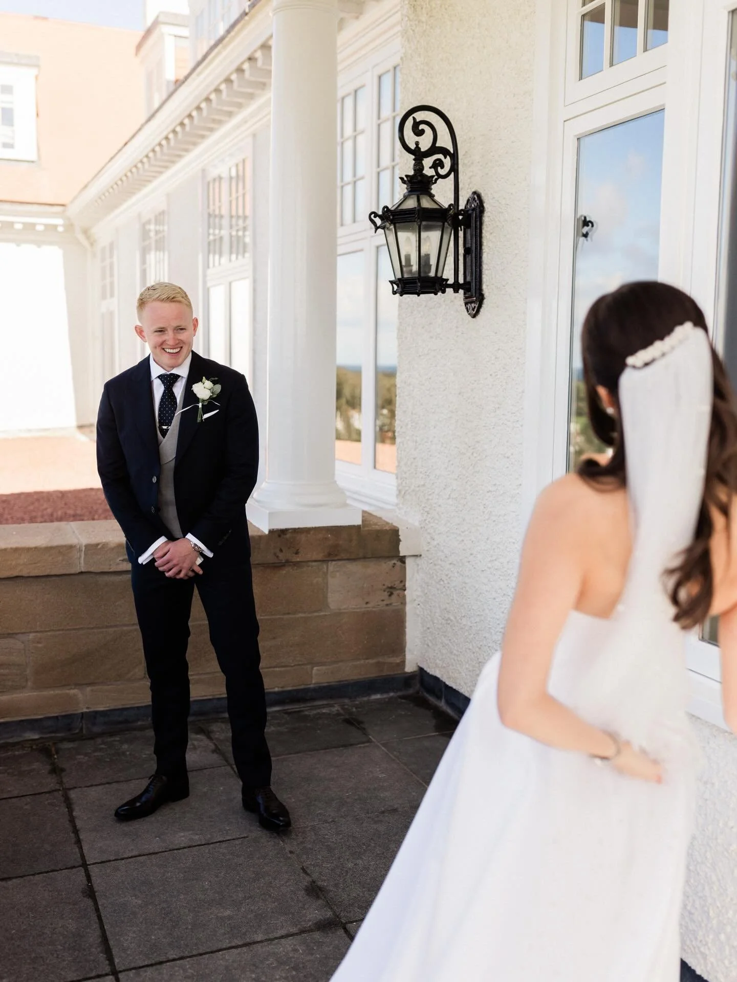 Jake seeing Sarah for the first look. The look that says everything without a single word. Overwhelmed, joyful, completely in love. This is why documentary photography matters , capturing the real heart of the day. 

#WeddingPhotographer #FirstLook #