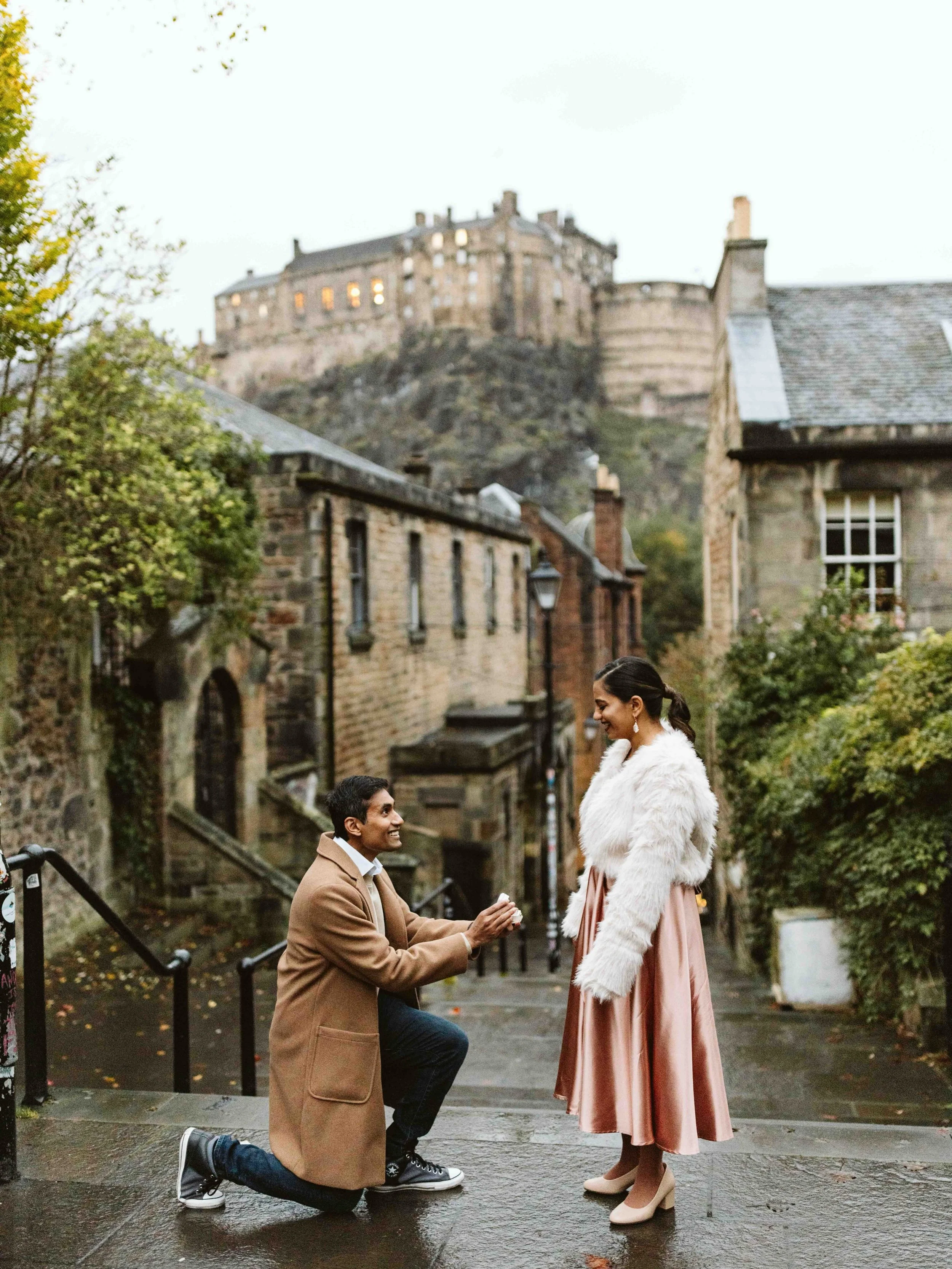 Nitika &amp; Pratik travelled from the U.S and Pratik had a surprise in store during our early morning engagement shoot at Vennel steps in Edinburgh. Absolutely loved spending time with these two! Congratulations Nitika &amp; Pratik! 

#vennelsteps #