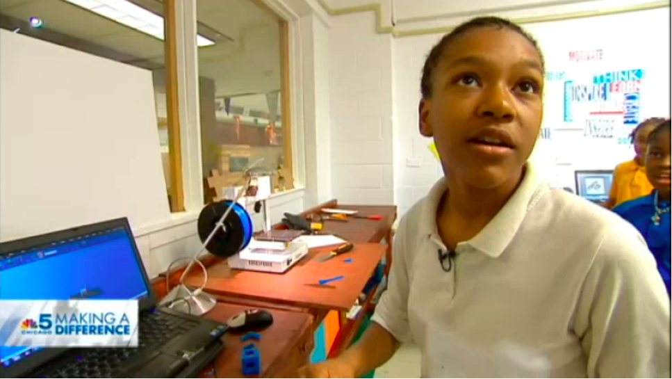 CYC Maker Lab Featured on NBC Chicago's Making A Difference Segment