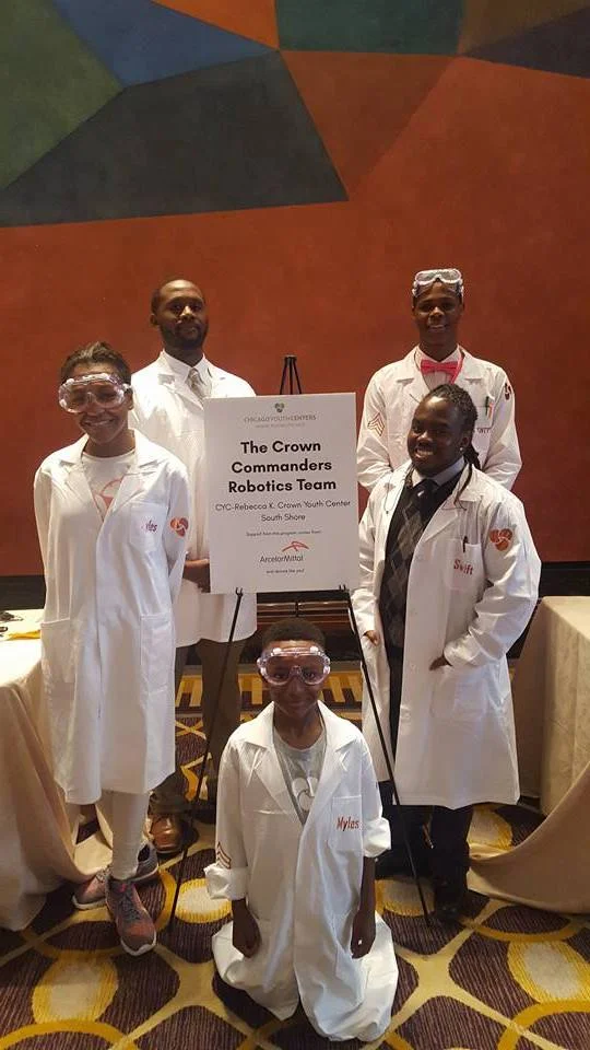 The Crown Commanders Robotics Team at CYC's Believe in Kids Dinner