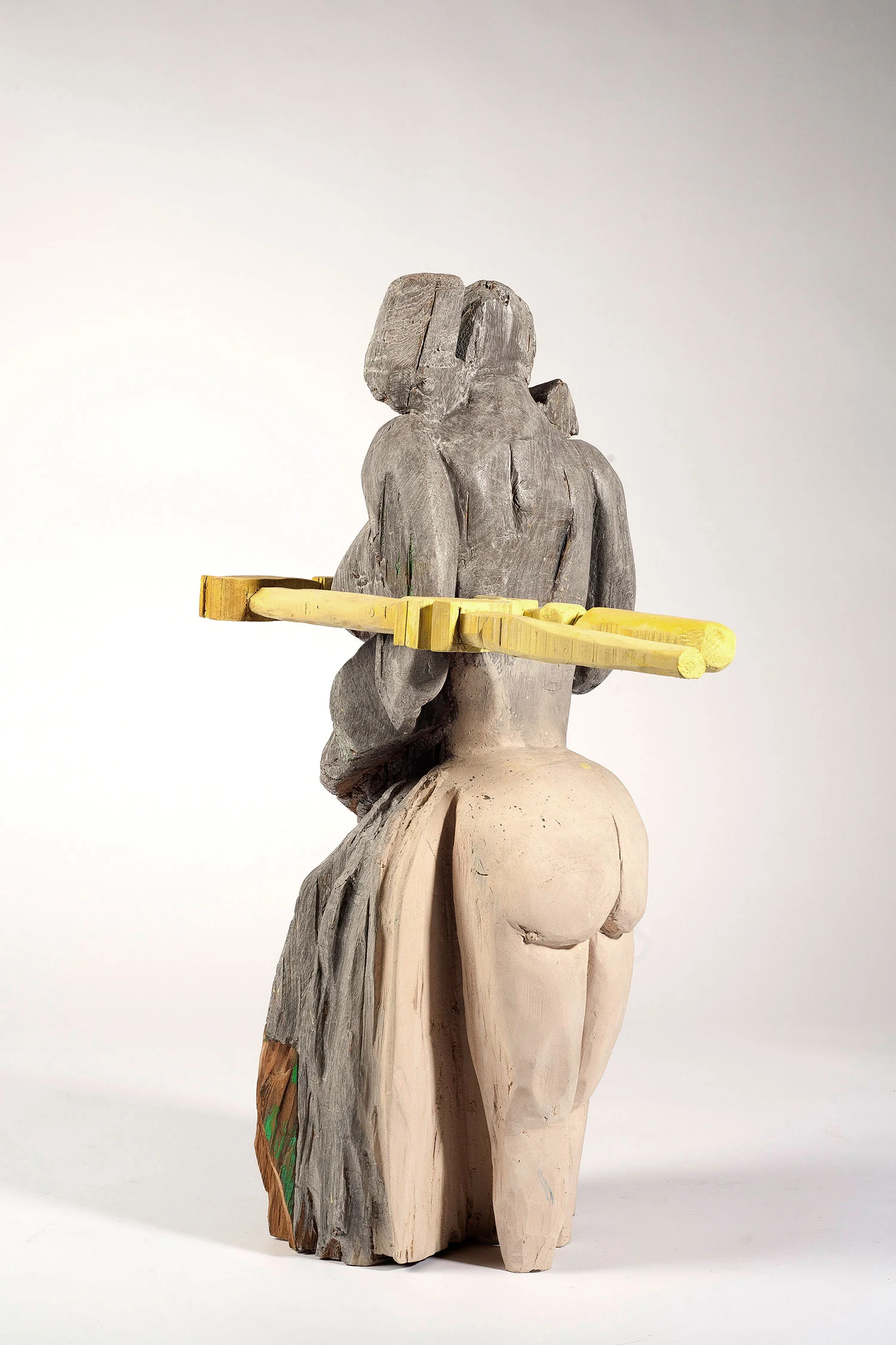 Vengeance, wood and paint, 25x10x16 inches, 2016.