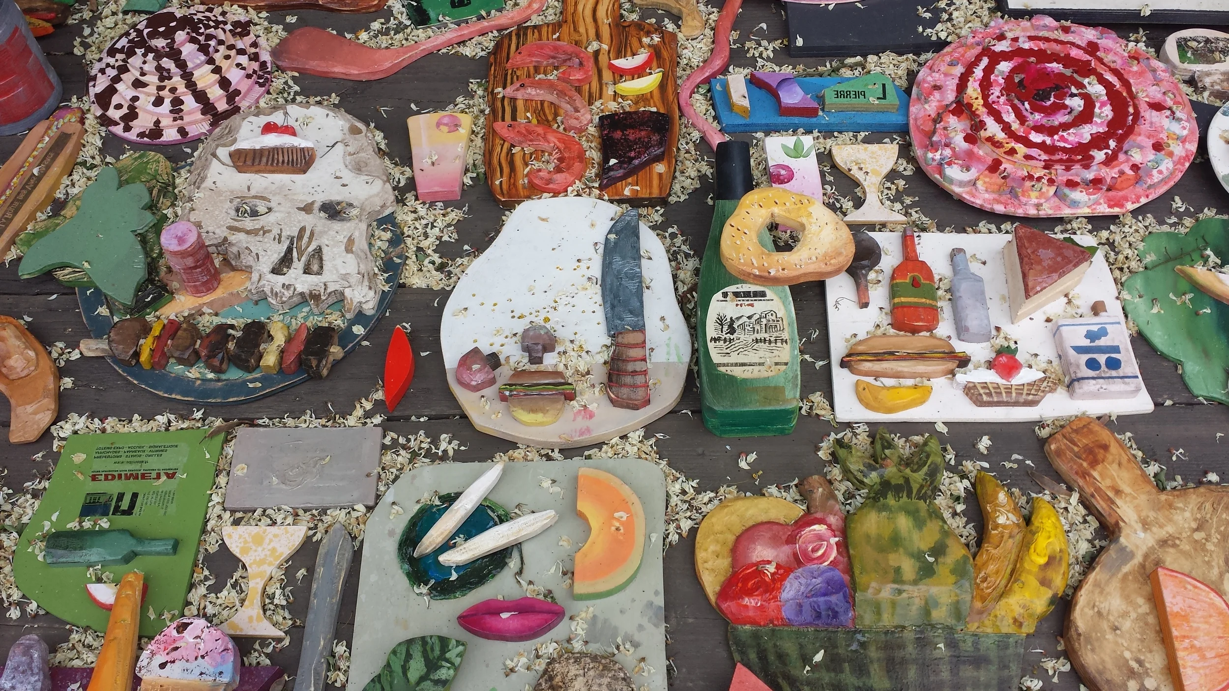 Installation view, detail, Wattwiller, France, 2015.