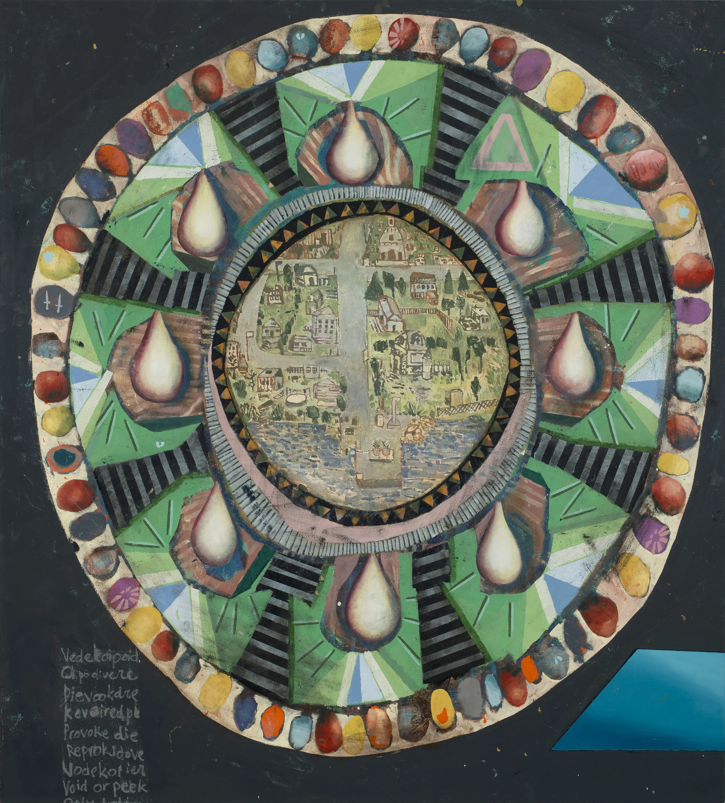 Video Poker, oil on canvas, 78x72 inches, 2014