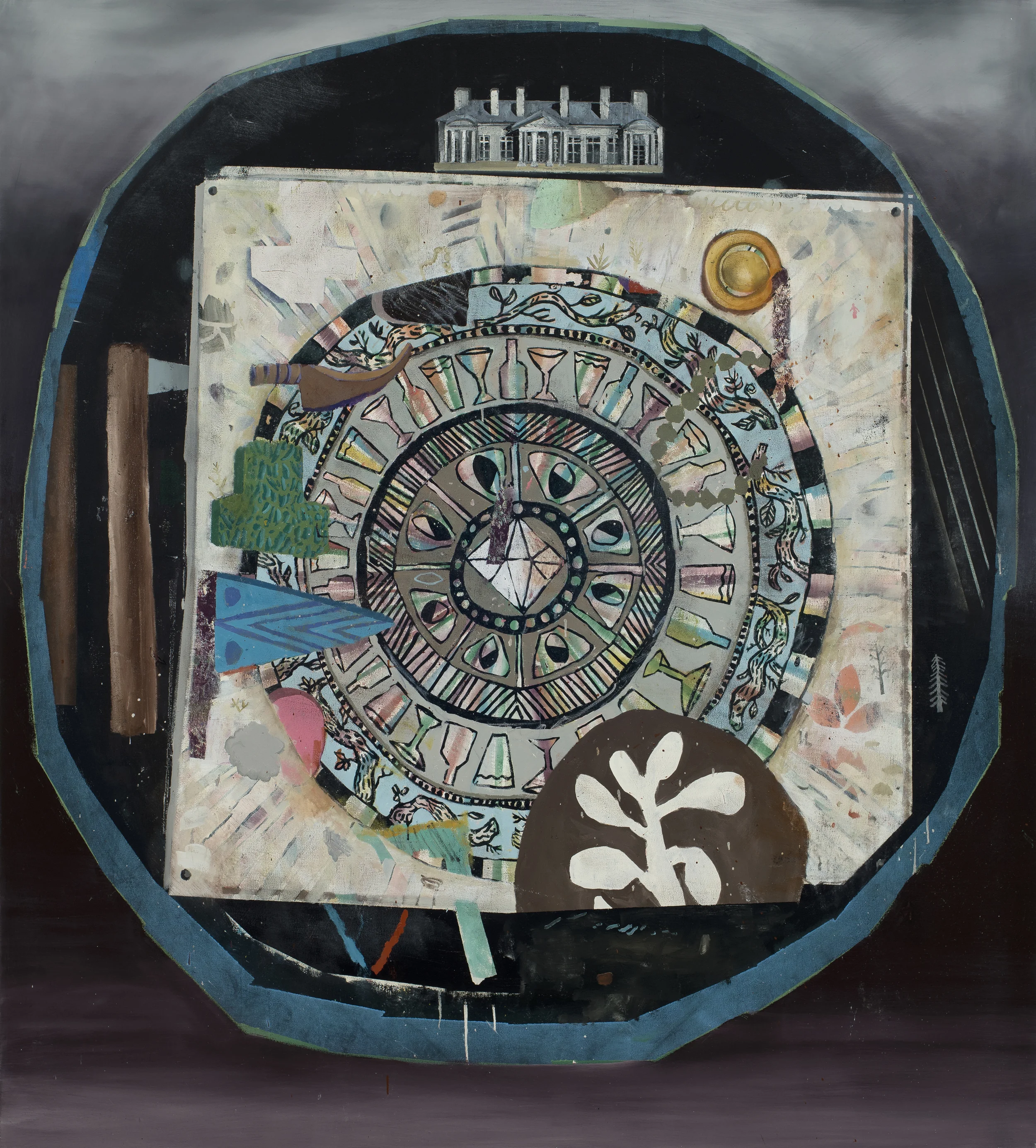 The right of being rich, oil on canvas, 78x72 inches, 2014