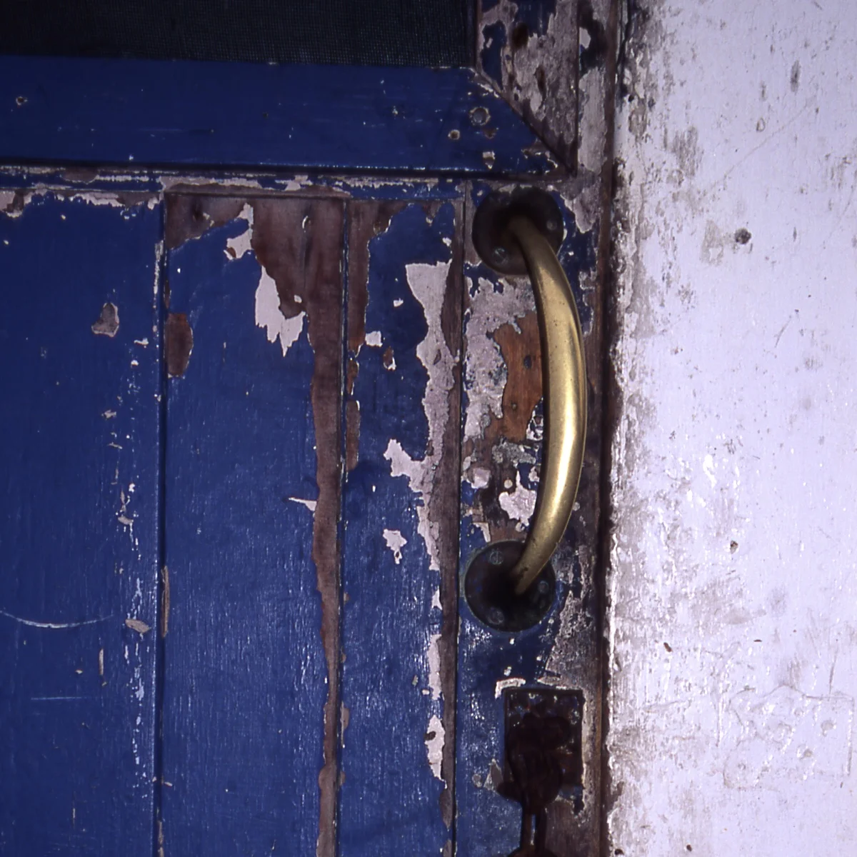 Allow the paint to chip off the door. Instead, open the door and explore deep inside.