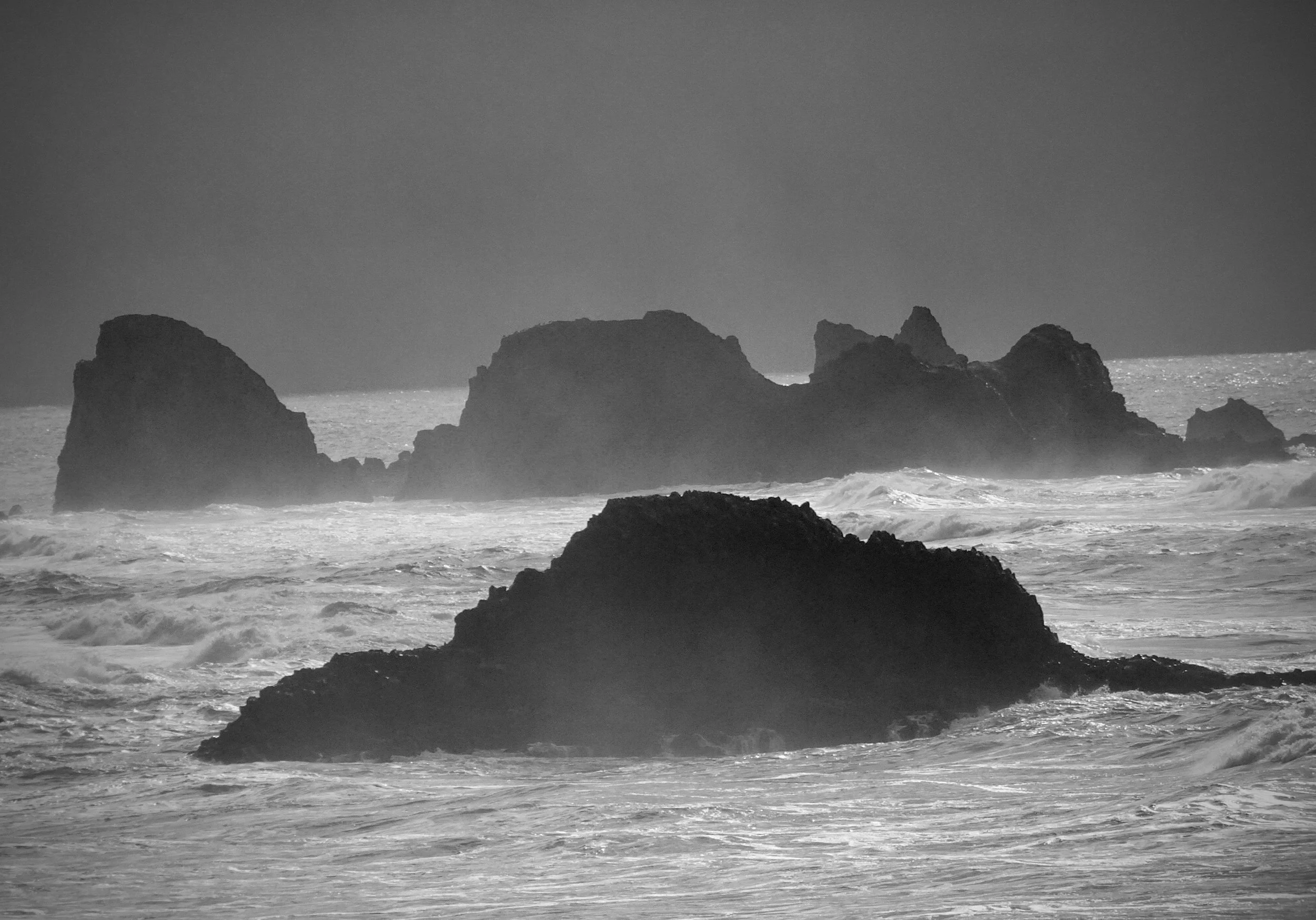 Unmoored grief and stormy seas—both unsettling. photo by anne richardson. Indian Beach, Ecola State Park, Oregon.
