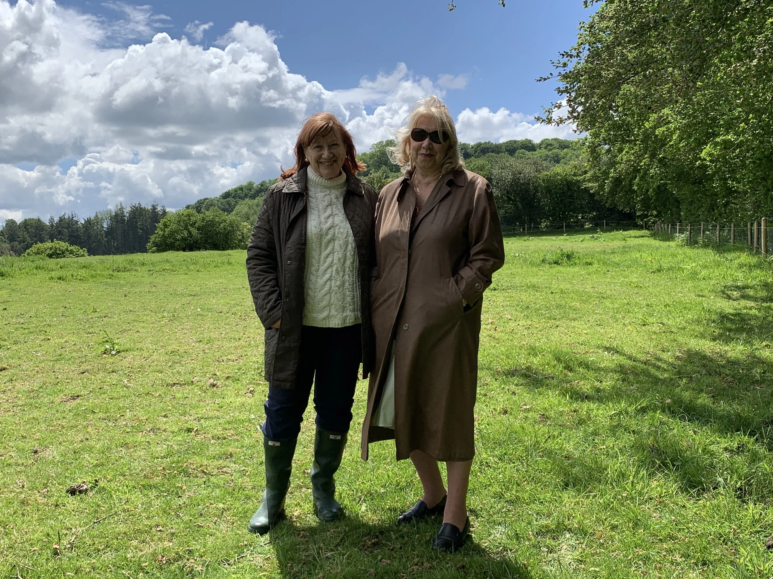 My mother’s cousins at site we scattered her cremains. Photo by anne richardson.